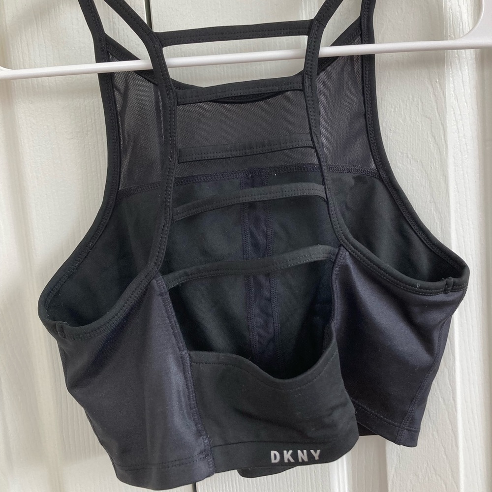 Black DKNY sports bra